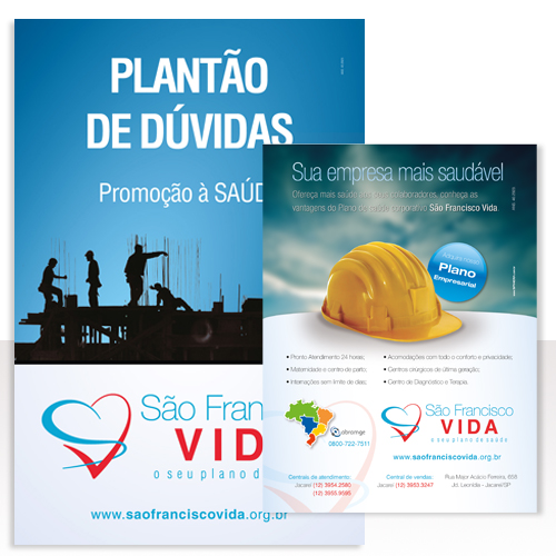 sao-francisco-vida Banner e anúncio de jornal